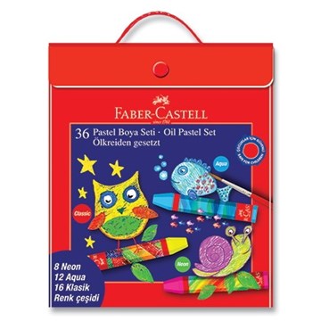 Faber Castell Pastel Boya 36'lı Karışık Set Çanta